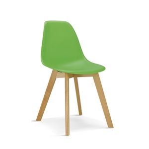 Wholesale new chair with wooden legs and plastic seat BF102